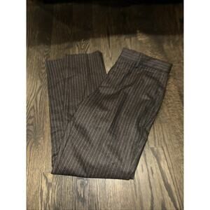 Banana Republic Dress Pants Mens 28x30 Tapered Pinstripe Black